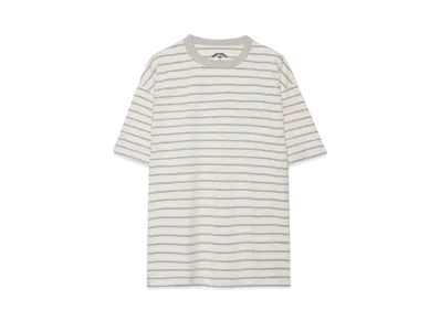 ANDFAMILYS BIG CHUG BORDER TEE "WHITE"