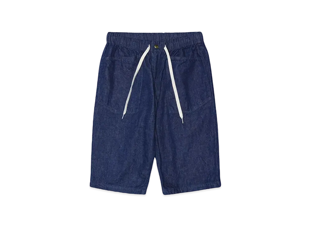 ANDFAMILYS DENIM EASY PANTS [Half] "INDIGO"
