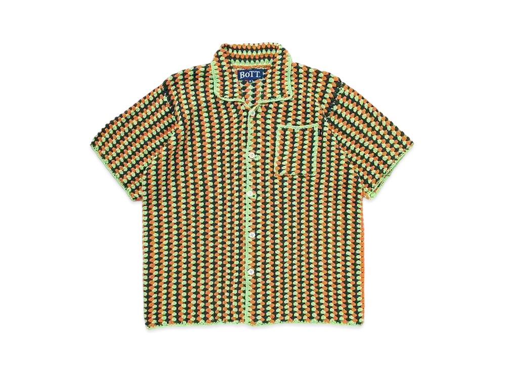 BoTT Cotton Crochet S/S Shirt "Green"