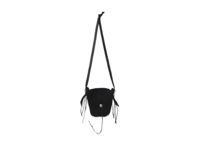 BOW WOW DEER SKIN BAG SUEDE "BLACK"