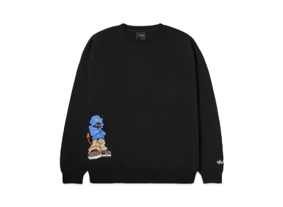 HUF Hell Razor Crewneck "Black"