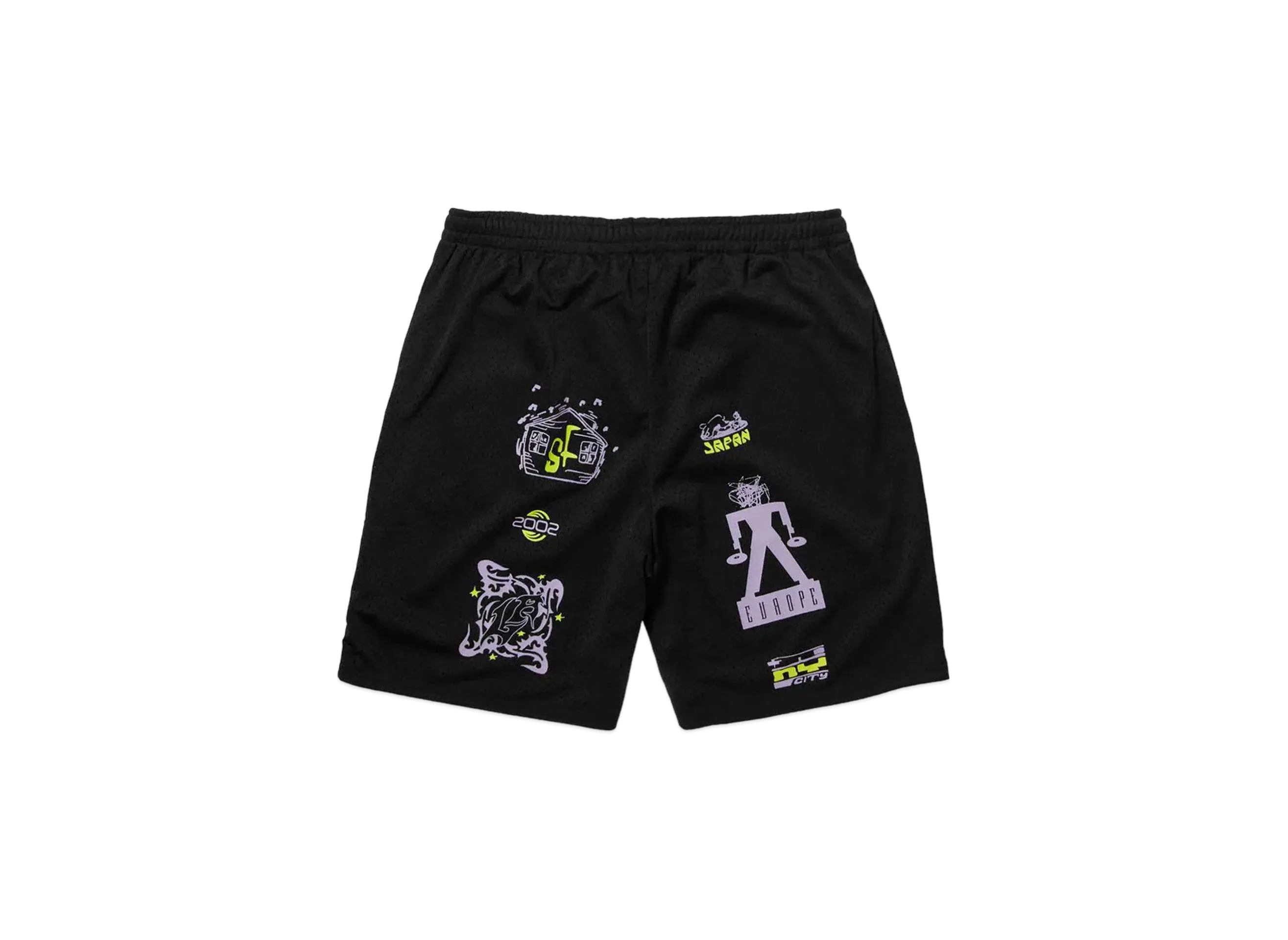 HUF Zine Mesh Basketball Shorts "Black"