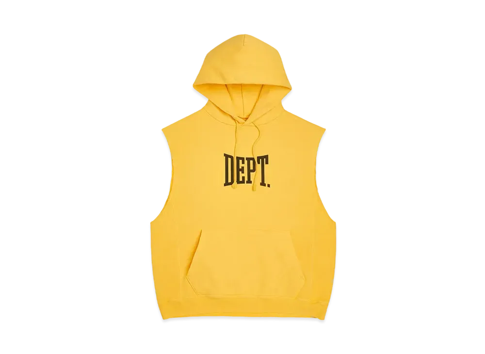 GALLERY DEPT. Gym Cut Off Hoodie "Gold Yellow"