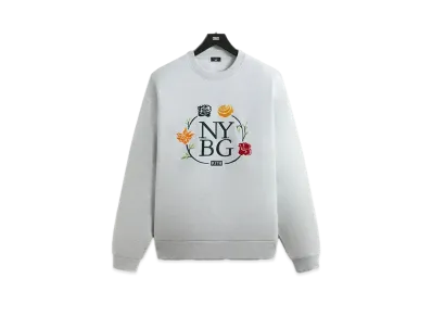 Kith for New York Botanical Garden Logo Nelson Crewneck "Light Heather Grey"