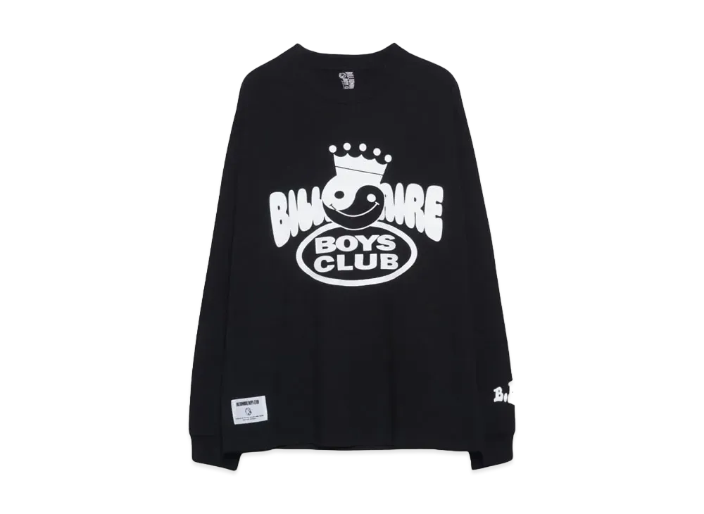 BILLIONAIRE BOYS CLUB COTTON LS T-SHIRT WEALTH "BLACK"