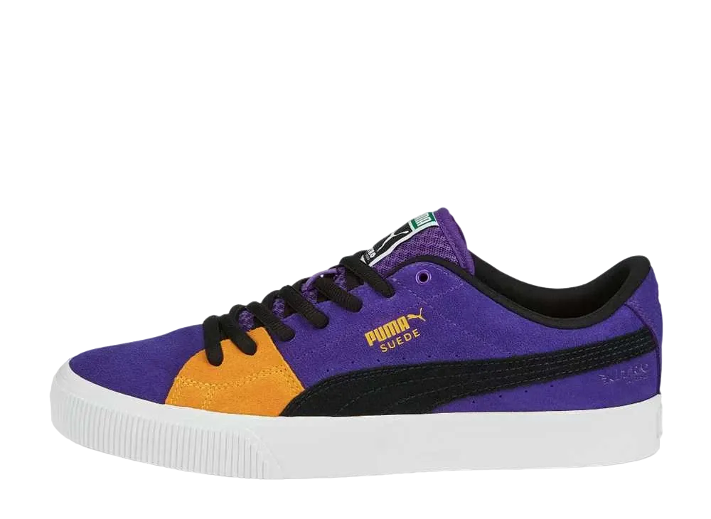 プーマ スウェード スケート ニトロ "プリズムバイオレット/プーマブラック/スペクトライエロー"
