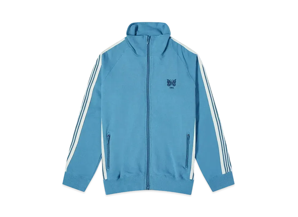 Needles x END. Indigo Wash Jersey Track Jacket 