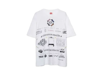 ICECREAM ST. TROPEZ OVERSIZED T-SHIRT "WHITE"