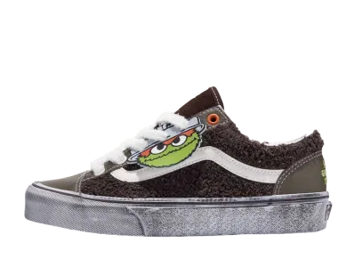 Sesame Street × Vans Light Gum Style 36 "Stressed Check Black/Green"