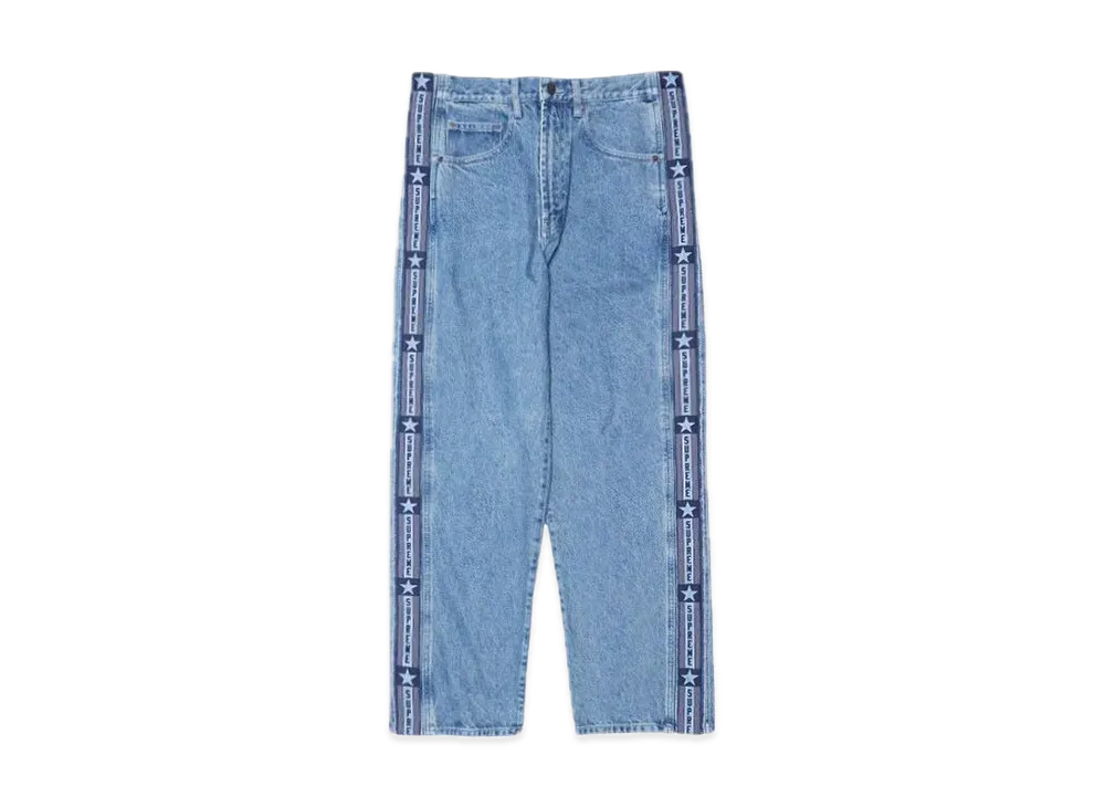 Supreme Snap-Off Baggy Jean "Washed Blue"