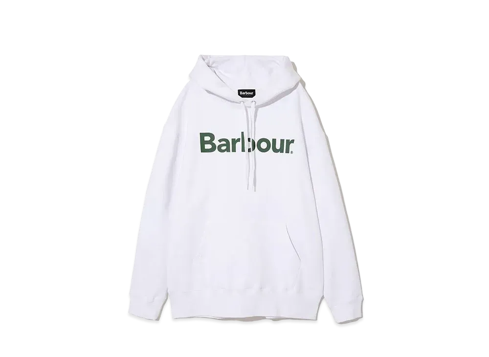 Barbour Japan Limited Logo Sweat Hood Hoodie "White"