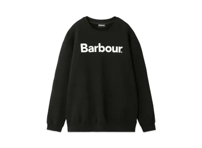 Barbour Japan Limited Logo Crew Neck Sweat "Black"