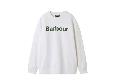 Barbour Japan Limited Logo Crew Neck Sweat "White"