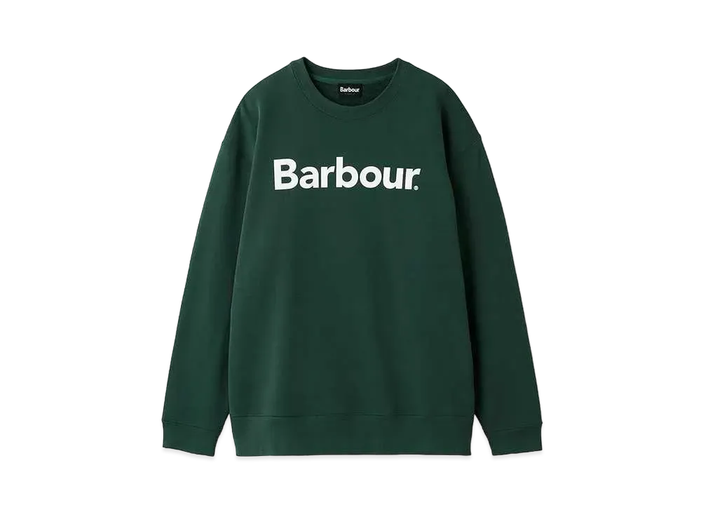 Barbour Japan Limited Logo Crew Neck Sweat "Green"