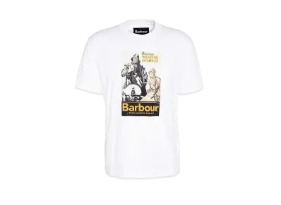 Barbour Archive Graphic Relaxed Fit T-Shirt Weather Comfort "White"