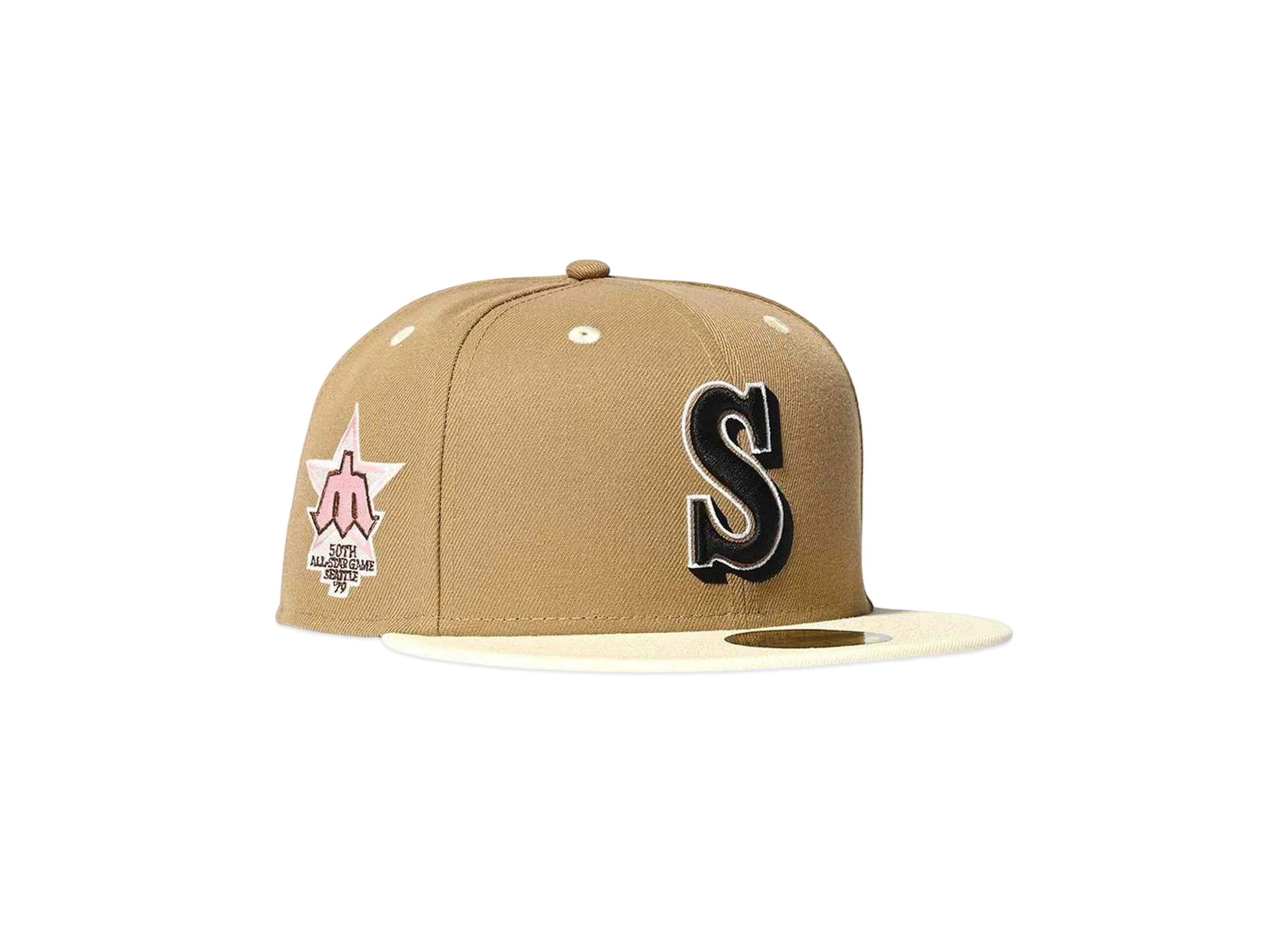 HOME GAME SEATTLE MARINERS 59FIFTY ALL STAR 1979 50TH ANNIV "KHAKI"