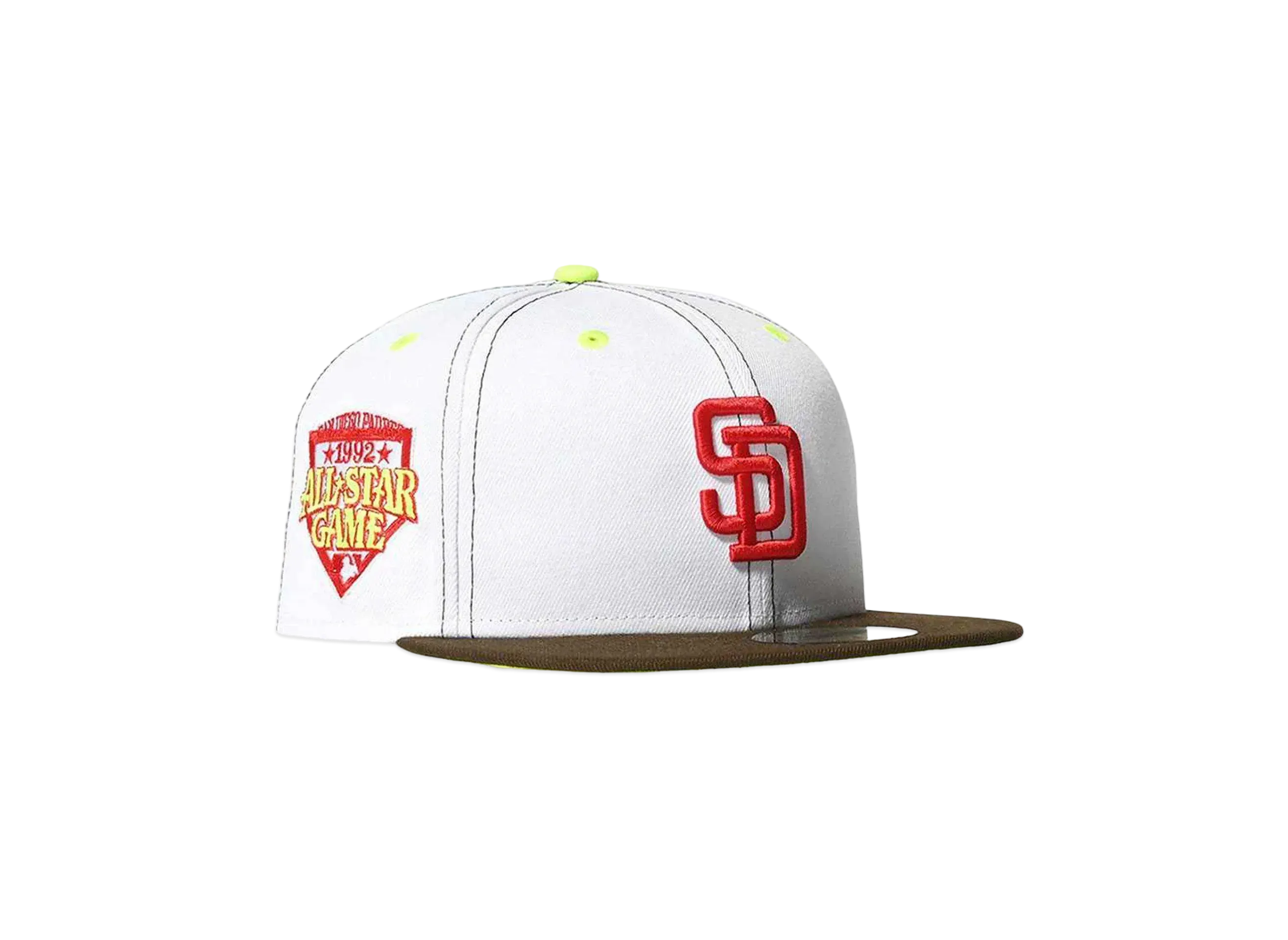 HOME GAME SAN DEIGO PADRES 1992 ASG 59FIFTY "OPWHITE/WALNUT"