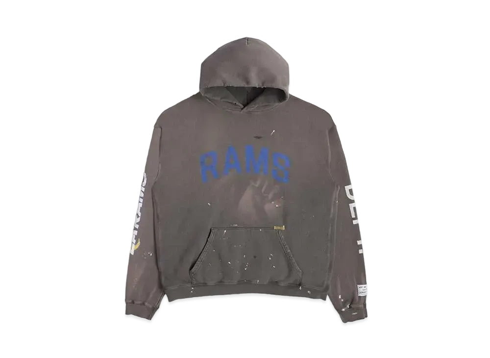 GALLERY DEPT. Gd X La Rams 90's Vintage Hoodie "Washed Black"