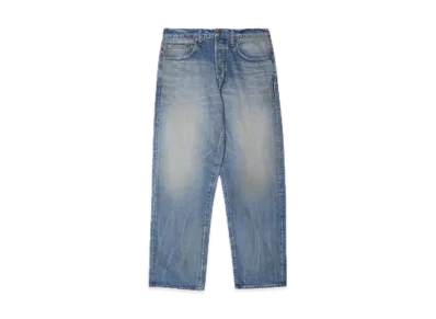 Supreme Distressed Loose Fit Selvedge Jean "Washed Indigo" (24SS)
