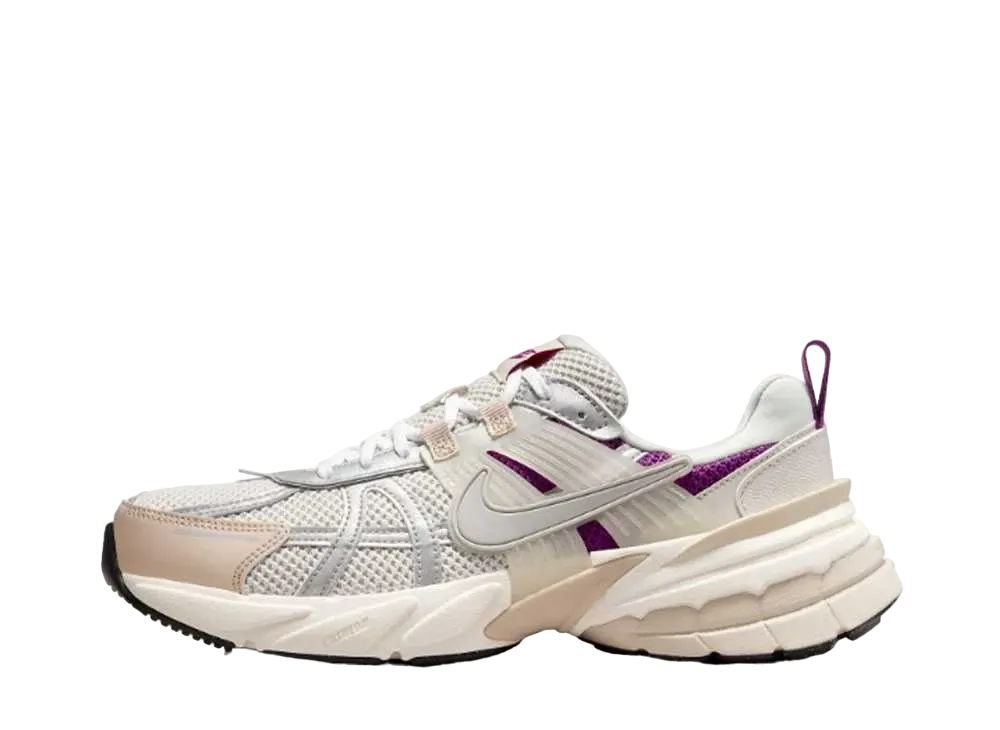 Nike Women's V2K Run PRM "Light Bone/Sand Drift/Viotech/Metallic Silver"