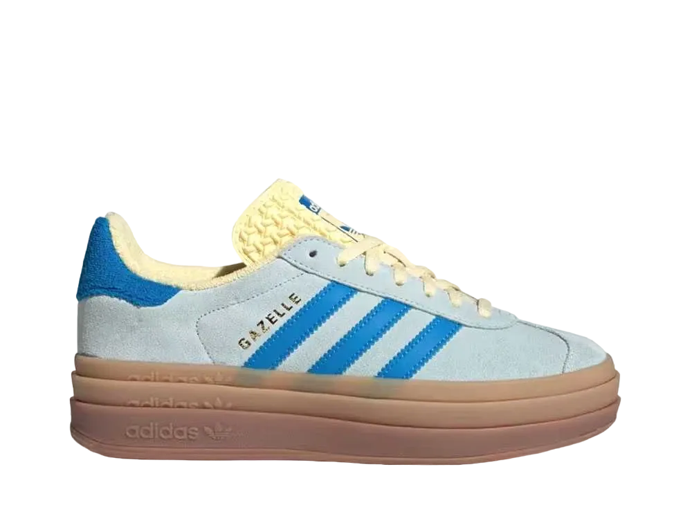 adidas Women's Gazelle Bold "Almost Blue/Bright Blue/Almost Yellow"