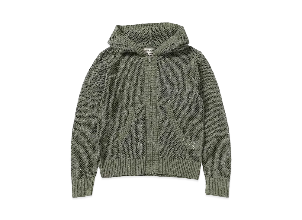 BEAMS FUTURE ARCHIVE Net Knit Parker "Khaki"