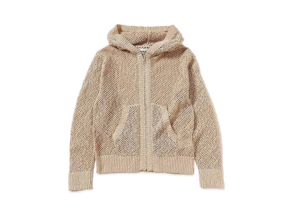 BEAMS FUTURE ARCHIVE Net Knit Parker "Beige"
