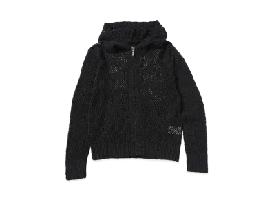 BEAMS FUTURE ARCHIVE Net Knit Parker "Black"