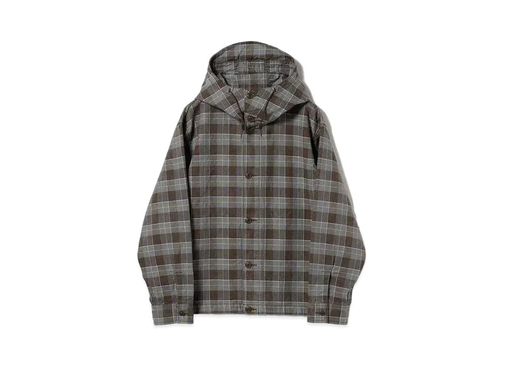 BEAMS FUTURE ARCHIVE Hoodded Shirt "Brown"