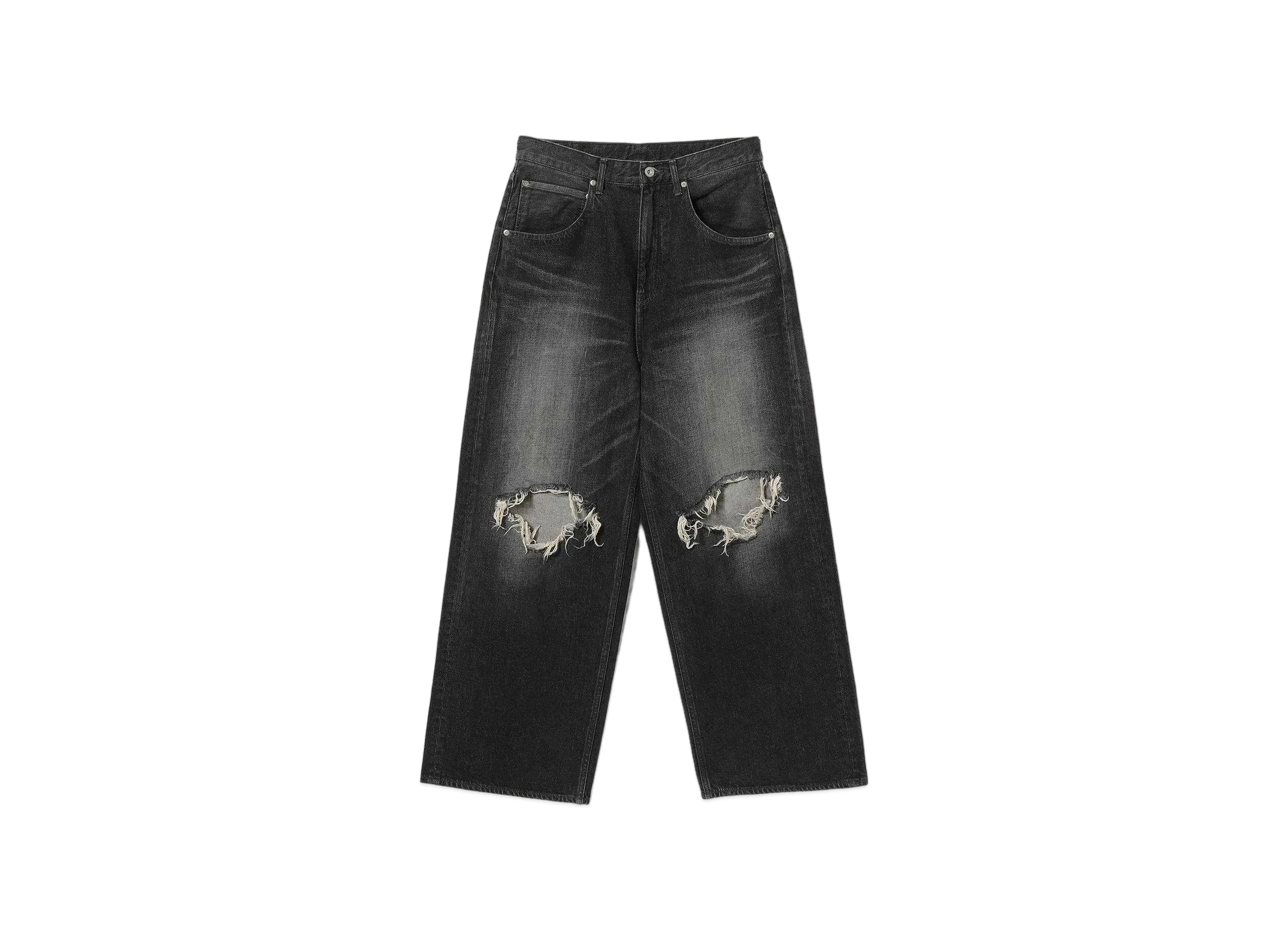 BEAMS FUTURE ARCHIVE Buggy Crush Denim "Black"