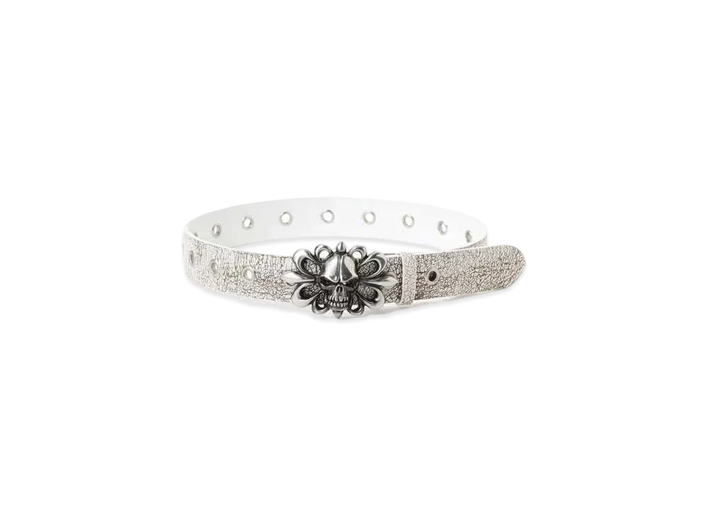 BEAMS FUTURE ARCHIVE Scull Belt "White"