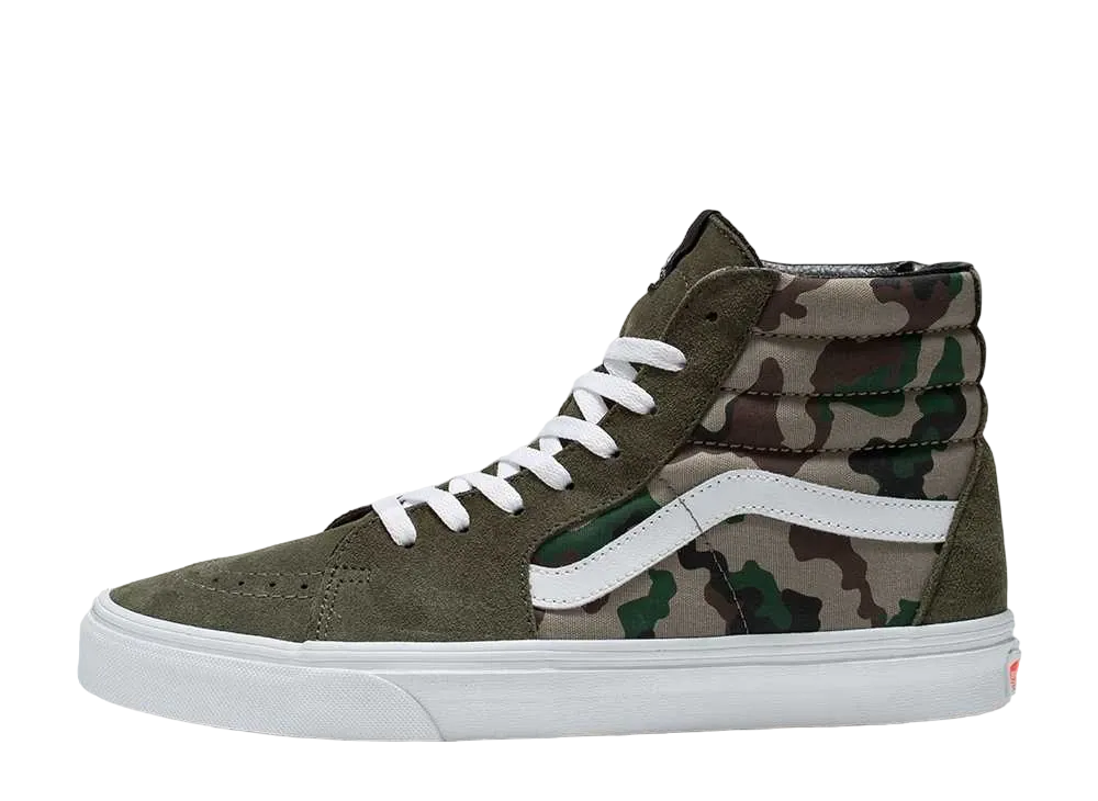 バンズ スケートハイ "オリーブ/ホワイト"