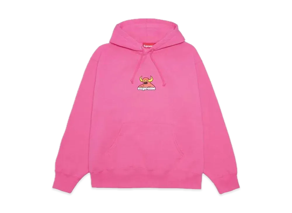 Supreme x Toy Machine Hooded Sweatshirt "Magenta"