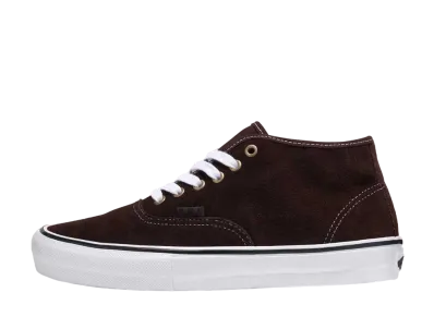 バンズ スケート オーセンティック ミッド VCU "ダークブラウン/ホワイト"