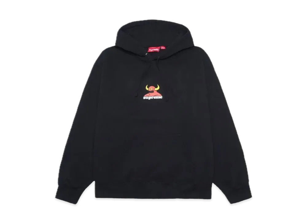 Supreme x Toy Machine Hooded Sweatshirt "Black"