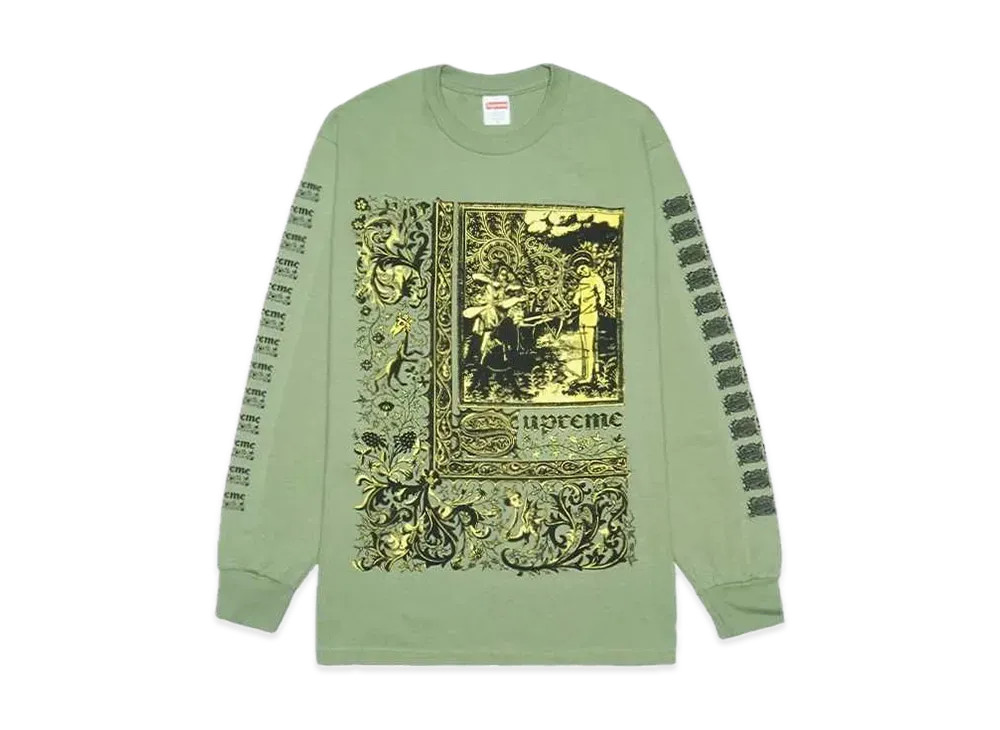 Supreme Saint Sebastian L/S Tee "Light Olive"