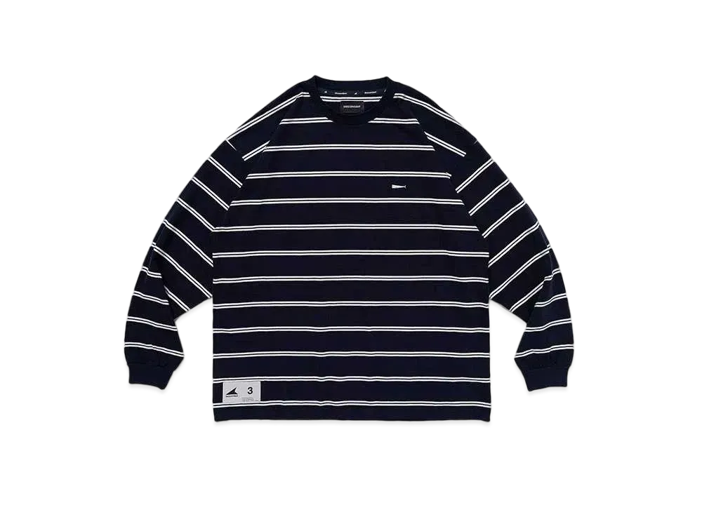 DESCENDANT Horizontal Stripe LS "Navy"