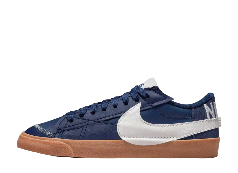 ナイキ ブレーザー ロー '77 ジャンボ WNTR "ミッドナイトネイビー/セイル/ガムメッドブラウン"