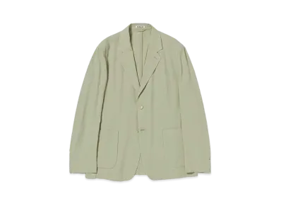 AURALEE Hard Twist Cotton Silk Viyella Jacket "Sage Green"
