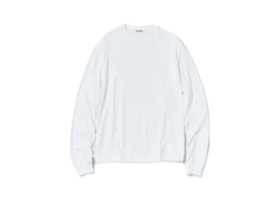 AURALEE Seamless L/S Tee "White"