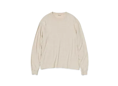 AURALEE Seamless L/S Tee "Top Brown"