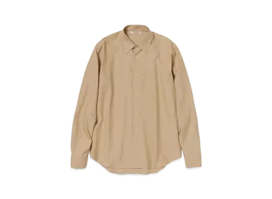 AURALEE Washed Finx Twill Shirt "Light Brown"