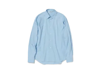 AURALEE Washed Finx Twill Shirt "Sax Blue"