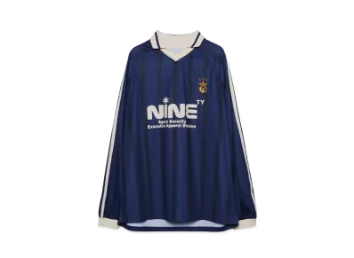 9090 Two Sideline L/S Game Shirt "Navy Stripe"
