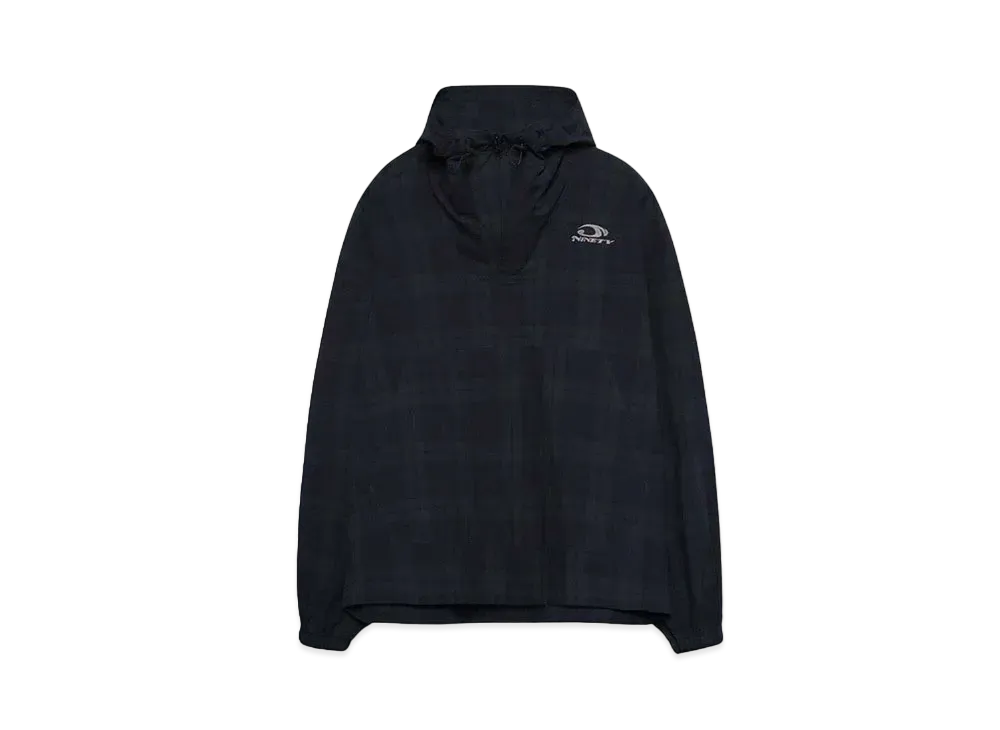 9090 Heisei Logo Check Cotton Anorak "Green"