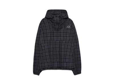 9090 Heisei Logo Check Cotton Anorak "Gray"