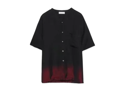 MAHITO MOTOYOSHI Cupra gradation dyed shirt "BlackxRed"