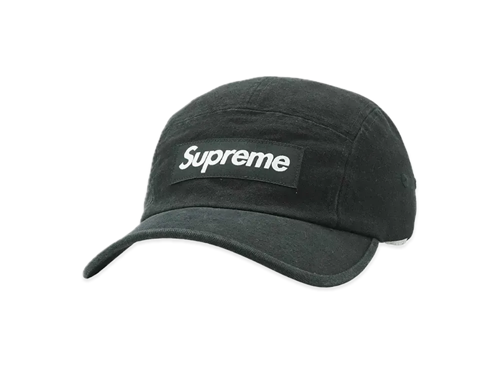 Supreme Washed Canvas Camp Cap "Black"