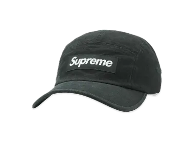 Supreme Washed Canvas Camp Cap "Black" (24SS)