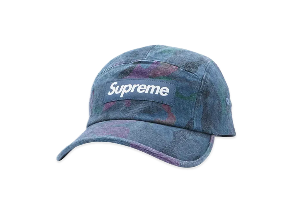 Supreme Washed Canvas Camp Cap "Navy Camo"